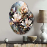 Pink Magnolia Symphony II - Asymmetric Metal Wall Art