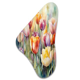 Garden Of Tulips - Asymmetric Metal Wall Art