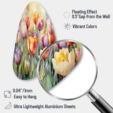 Garden Of Tulips - Asymmetric Metal Wall Art