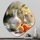 Simple Still Life Fruits And Pitchers I - Asymmetric Metal Wall Art