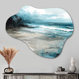 Coastal Waves IV - Asymmetric Metal Wall Art