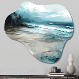 Coastal Waves IV - Asymmetric Metal Wall Art