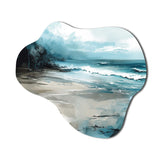 Coastal Waves IV - Asymmetric Metal Wall Art