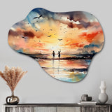 Honeymoon Tropical Paradise II - Asymmetric Metal Wall Art