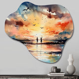 Honeymoon Tropical Paradise II - Asymmetric Metal Wall Art