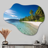 Ocean Blue Paradise - Asymmetric Metal Wall Art