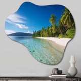 Ocean Blue Paradise - Asymmetric Metal Wall Art