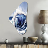 Ocean Wave Movement V - Asymmetric Metal Wall Art