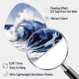 Ocean Wave Movement V - Asymmetric Metal Wall Art