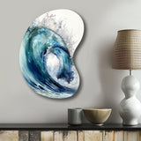 Ocean Wave Movement VI - Asymmetric Metal Wall Art