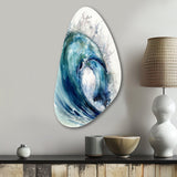 Ocean Wave Movement VI - Asymmetric Metal Wall Art