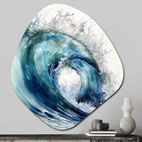 Ocean Wave Movement VI - Asymmetric Metal Wall Art