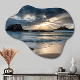 Beautiful Porthcothan Bay I - Asymmetric Metal Wall Art