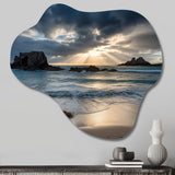 Beautiful Porthcothan Bay I - Asymmetric Metal Wall Art