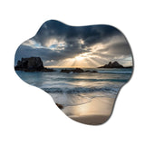 Beautiful Porthcothan Bay I - Asymmetric Metal Wall Art