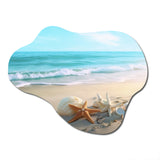 Coastal Seashore - Asymmetric Metal Wall Art