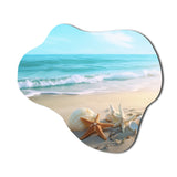 Coastal Seashore - Asymmetric Metal Wall Art