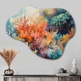 Vibrant Coral Reef I - Asymmetric Metal Wall Art