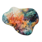 Vibrant Coral Reef I - Asymmetric Metal Wall Art