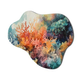 Vibrant Coral Reef I - Asymmetric Metal Wall Art