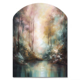 Whimsical Stream - Asymmetric Metal Wall Art