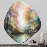 Whimsical Stream - Asymmetric Metal Wall Art