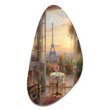 Beautiful Eiffel Tower In Paris II - Asymmetric Metal Wall Art