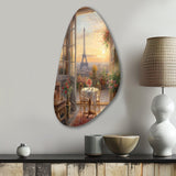 Beautiful Eiffel Tower In Paris II - Asymmetric Metal Wall Art