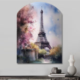 Beautiful Eiffel Tower In Paris V - Asymmetric Metal Wall Art