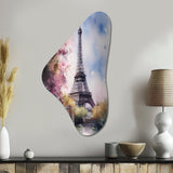 Beautiful Eiffel Tower In Paris V - Asymmetric Metal Wall Art