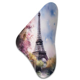 Beautiful Eiffel Tower In Paris V - Asymmetric Metal Wall Art