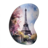 Beautiful Eiffel Tower In Paris V - Asymmetric Metal Wall Art