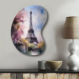 Beautiful Eiffel Tower In Paris V - Asymmetric Metal Wall Art