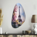 Beautiful Eiffel Tower In Paris V - Asymmetric Metal Wall Art