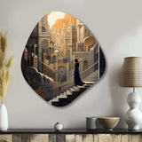 Arabic City V - Asymmetric Metal Wall Art