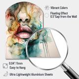 Colorful Lips - Asymmetric Metal Wall Art