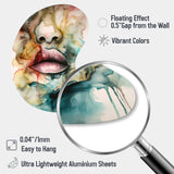 Colorful Lips - Asymmetric Metal Wall Art