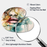 Colorful Lips - Asymmetric Metal Wall Art