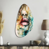 Colorful Lips - Asymmetric Metal Wall Art