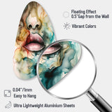 Colorful Lips - Asymmetric Metal Wall Art