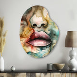 Colorful Lips - Asymmetric Metal Wall Art