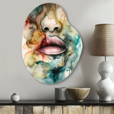 Colorful Lips - Asymmetric Metal Wall Art