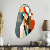 Female Art Deco Portrait IV - Asymmetric Metal Wall Art