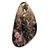 Elegant Japanese Woman III - Asymmetric Metal Wall Art