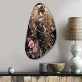 Elegant Japanese Woman III - Asymmetric Metal Wall Art