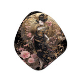 Elegant Japanese Woman III - Asymmetric Metal Wall Art