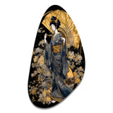 Elegant Japanese Woman VI - Asymmetric Metal Wall Art