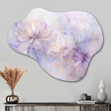 Purple Botanical Whispers II - Asymmetric Metal Wall Art