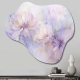 Purple Botanical Whispers II - Asymmetric Metal Wall Art