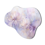 Purple Botanical Whispers II - Asymmetric Metal Wall Art